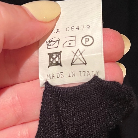 Simona Barbieri Twin-Set Black Long Cardigan/Sweater Dress - Picture 11 of 11